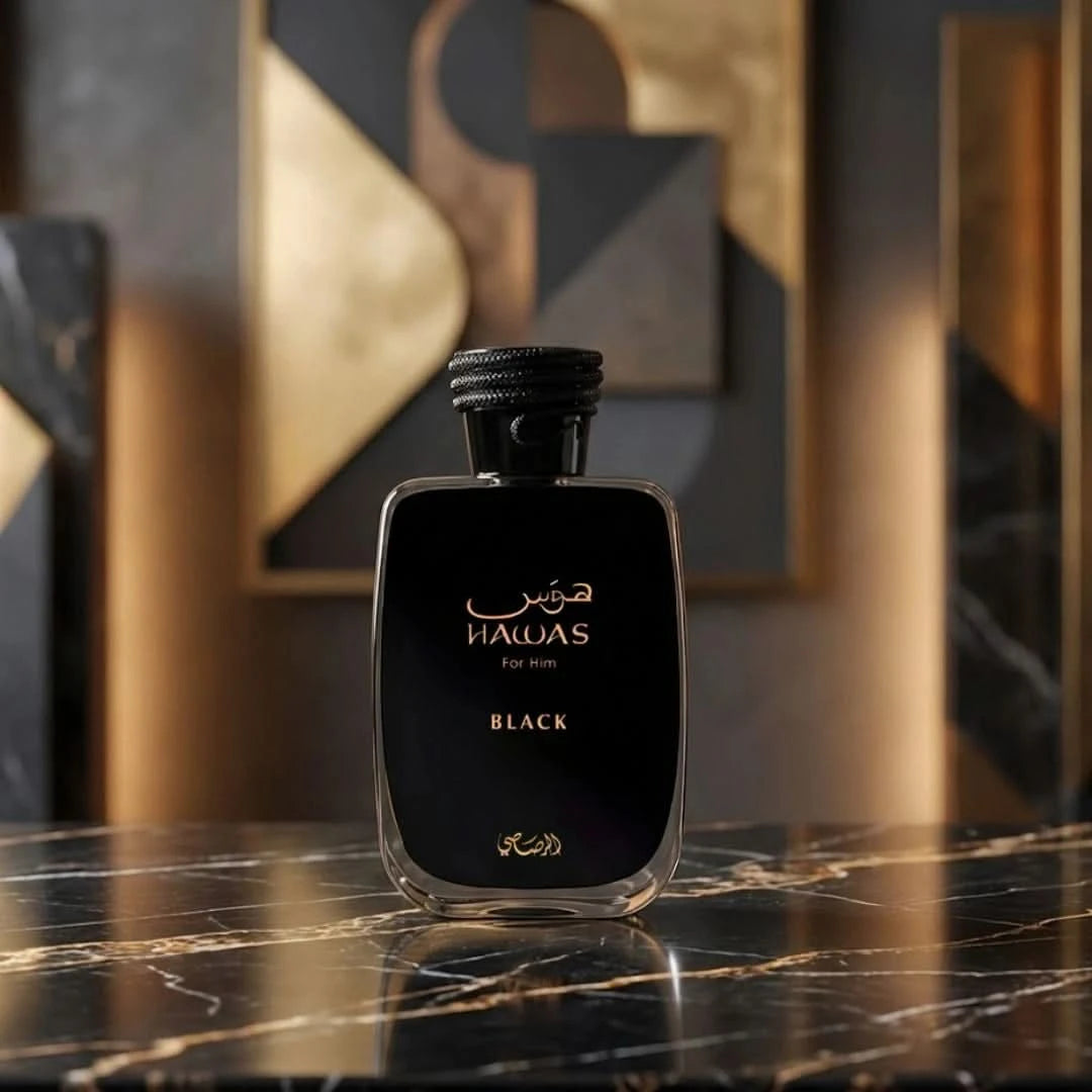 Hawas Black Eau de Parfum Spray 100ml (3.4 oz) by Rasasi