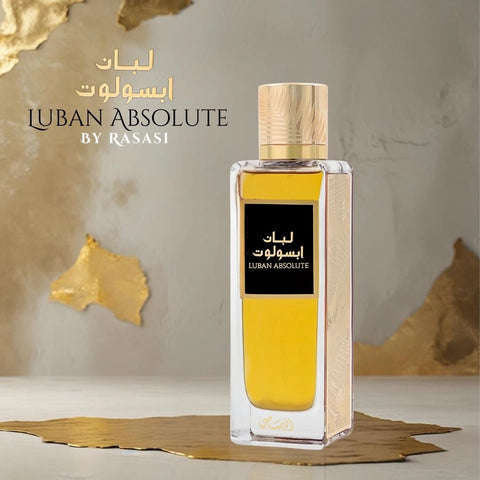 Luban Absolute Eau de Parfum Spray 200ml (6.76 oz) by Rasasi | The Absolute Essence of Resinous Luxury