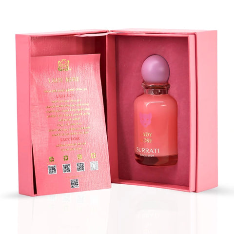 Lady Rose Eau de Parfum Spray 100ml (3.4 oz) by Surrati | Floral, Fruity, Sweet & Full of Charm - Intense Oud