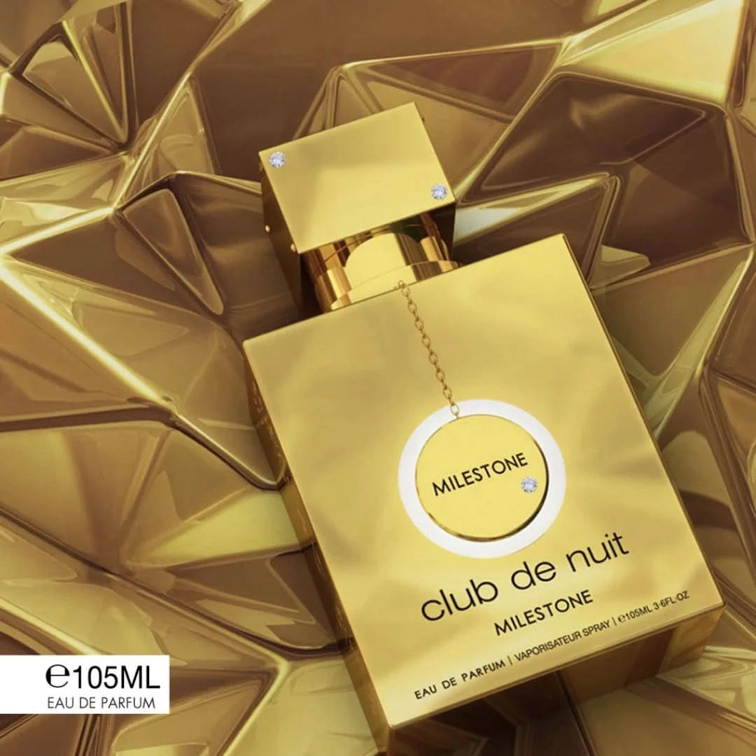 Armaf Club De Nuit Maleka and Milestone Eau de Parfum bundle, 105ml, featuring two stylish perfume sprays in sleek bottles.
