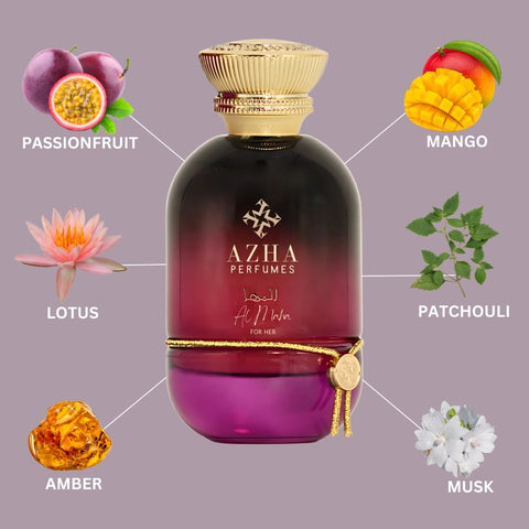 Al Maha For Her Eau De Parfum Spray 100ml (3.4 oz) by Azha (Velvet Pouch) - Intense Oud