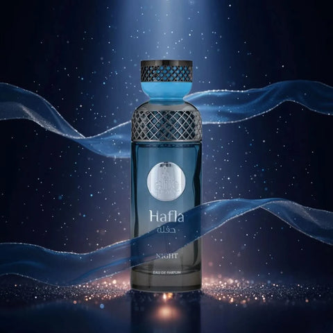 Elite Risala Hafla Night Eau de Parfum spray 200ml bottle with elegant packaging and dark-colored cap.