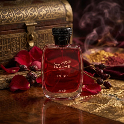 Hawas Rouge Eau de Parfum Spray 100ml (3.4 oz) by Rasasi