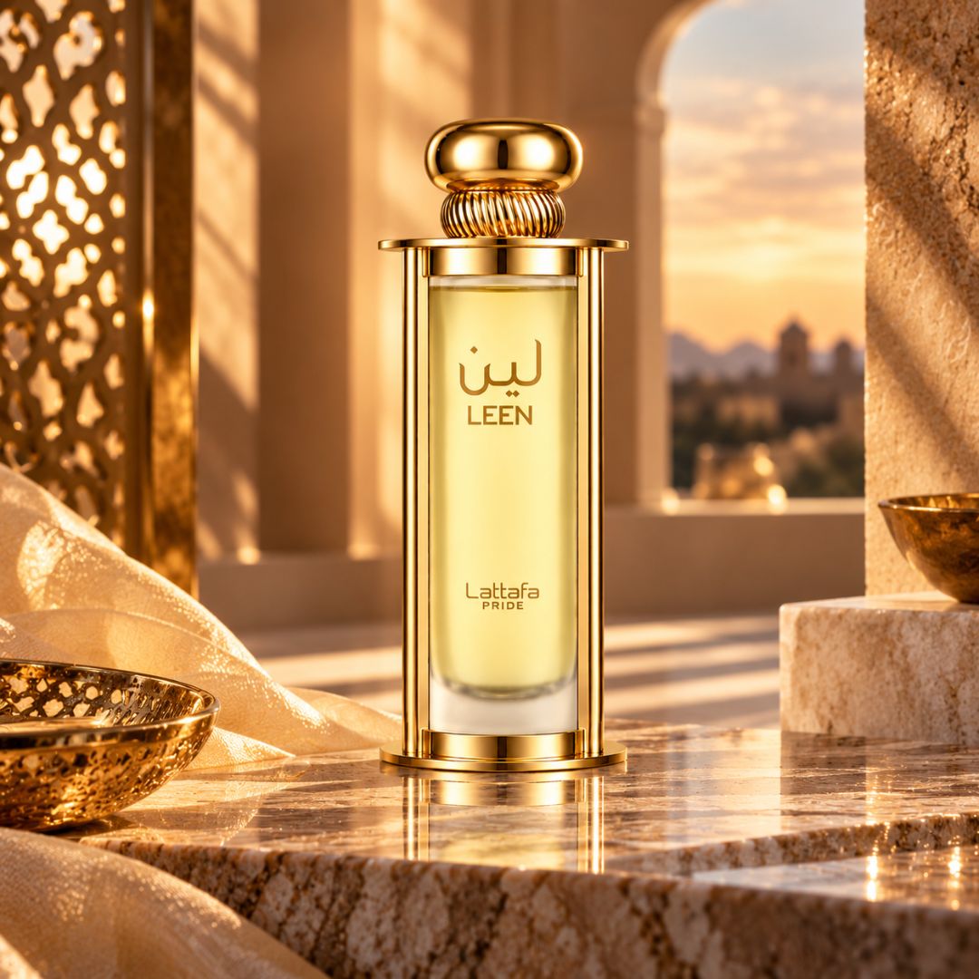 Lattafa Pride Leen EDP Eau De Parfum 100ml bottle with elegant design and fragrance label visible.