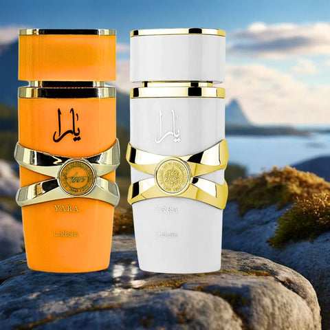 Yara Tous & Yara Moi EDP Sprays 100ML (3.4 OZ) By Lattafa | The Ultimate Duo For An Unforgettable Scent Experience. (BUNDLE) - Intense Oud