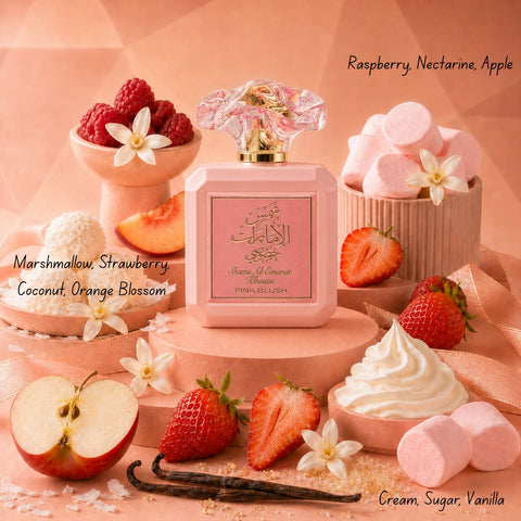 Maha & Pink Blush Eau de Parfum Sprays 100ml (3.4 oz) by Ard Al Zaafaran (Bundle)