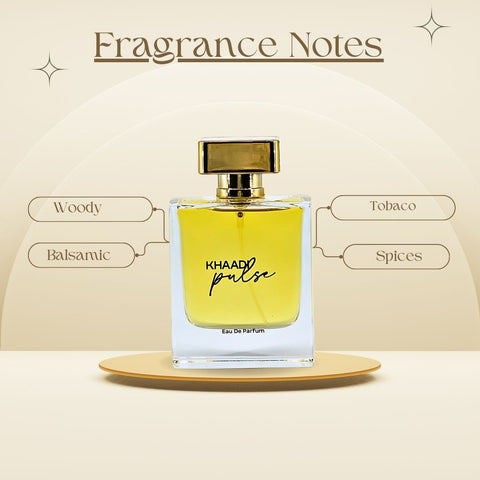 Pulse EDP Spray 100ML (3.4 OZ) by Khaadi | Long Lasting, Warm Woody, Spicy, Bold & Luxurious Scents. - Intense Oud