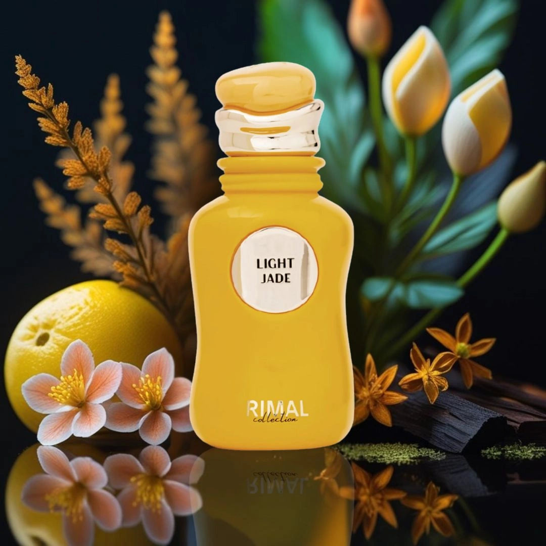 Light Jade Eau de Parfum Spray 100ml (3.4 oz) by Rimal Collection | Citrus Brilliance, Smoked Cedar & Velvet Amber Embrace - Intense Oud