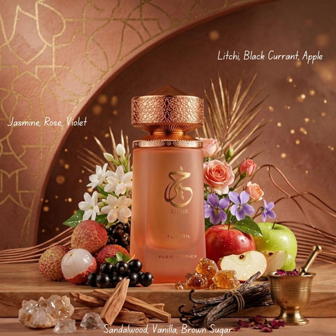 Khair Confection & Khair Fusion Eau de Parfum Sprays 100ml (3.4 oz) by Paris Corner (Bundle)