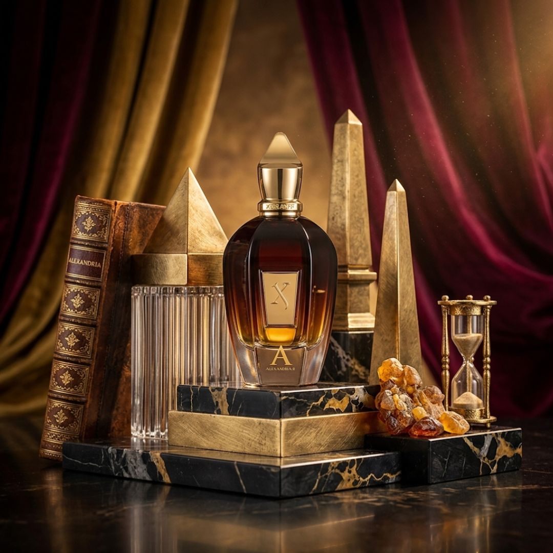 Xerjoff Alexandria II Parfum Spray 100ml bottle with elegant packaging and luxurious fragrance presentation.