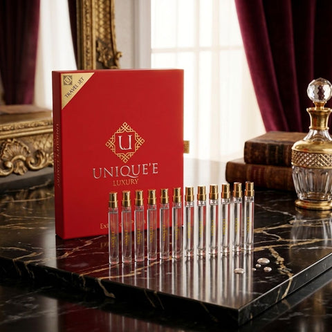Travel Discovery Set 154ml (14 x 11ml) Eau de Parfum Tester Collection by Unique'e Luxury