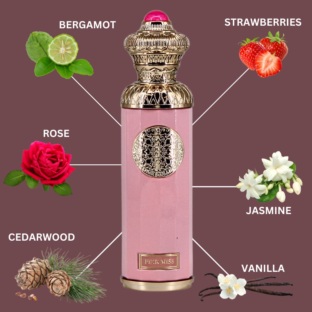 HERITAGE COLLECTION - PINK MISS Eau De Parfum Spray 140ML (4.7 OZ) By Surrati | A Playful Fruity-Floral Scent With An Elegant Finish. - Intense Oud