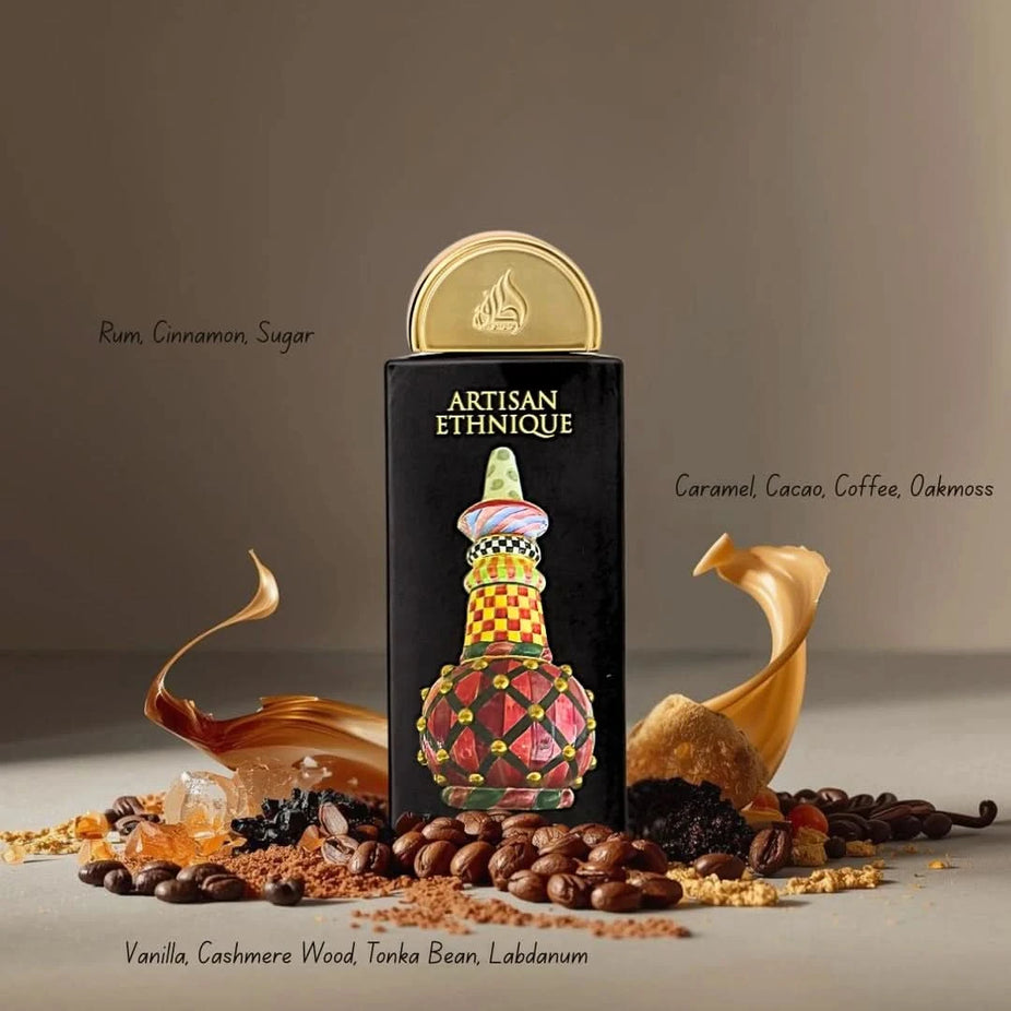 Lattafa Naif and Artisian Ethnique Eau de Parfums with Nouf Perfume Oil in a Rocco’s Date Night bundle, featuring 100ml sprays and 12ml oil.