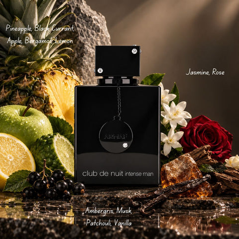 Club de Nuit Overdose Eau de Parfum & Intense Man Eau de Toilette Sprays 105ml (3.6 oz) by Armaf (Bundle)