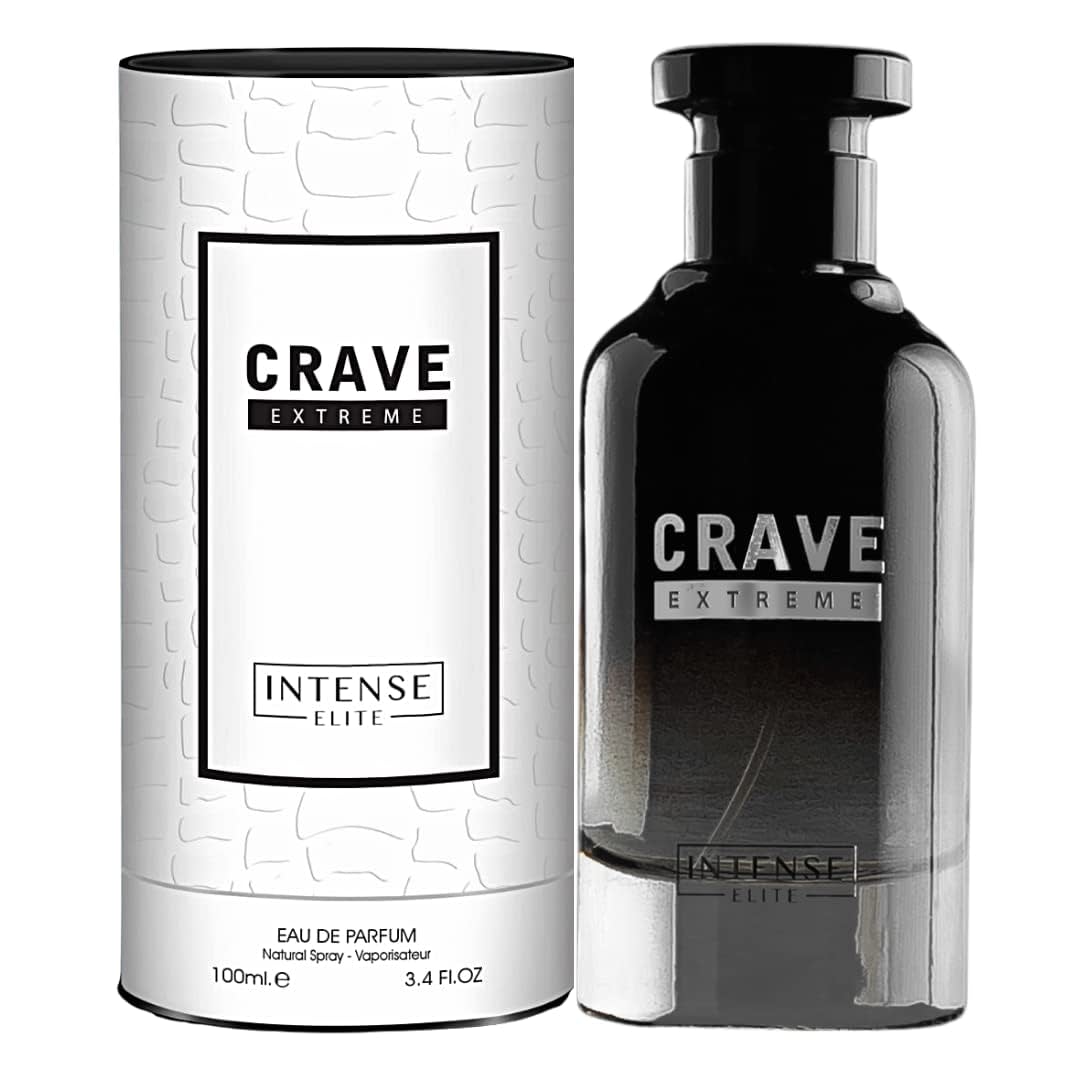 Crave Extreme For Men EDP - Eau De Parfum 100 ML (3.4 Oz)  I By Intense Elite - Intense oud