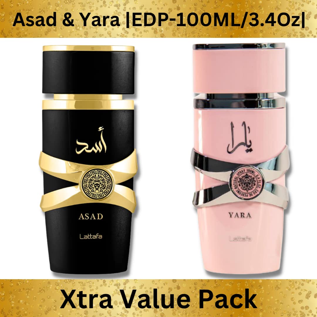 Yara & Asad EDP-100ml(3.4 oz) by Lattafa - Intense Oud