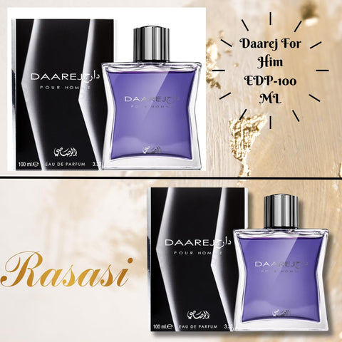 Daarej Men SET 2 EDP 100ML (3.4oz) Perfume for Every Occasion By RASASI. - Intense Oud