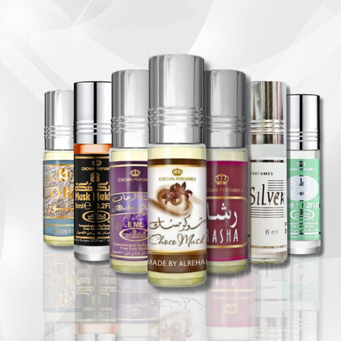 Lord,Musk Makkah, Grapes,Choco Musk, Rasha,Silver & Lovely |CPO-6Ml By Al-Rehab - Intense Oud