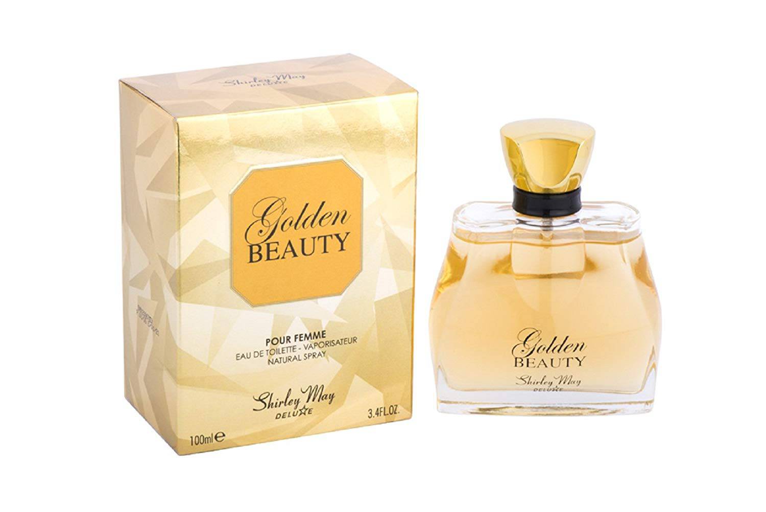 Golden Beauty for Women EDT- 100 ML by Shirley May (WITH POUCH) - Intense oud