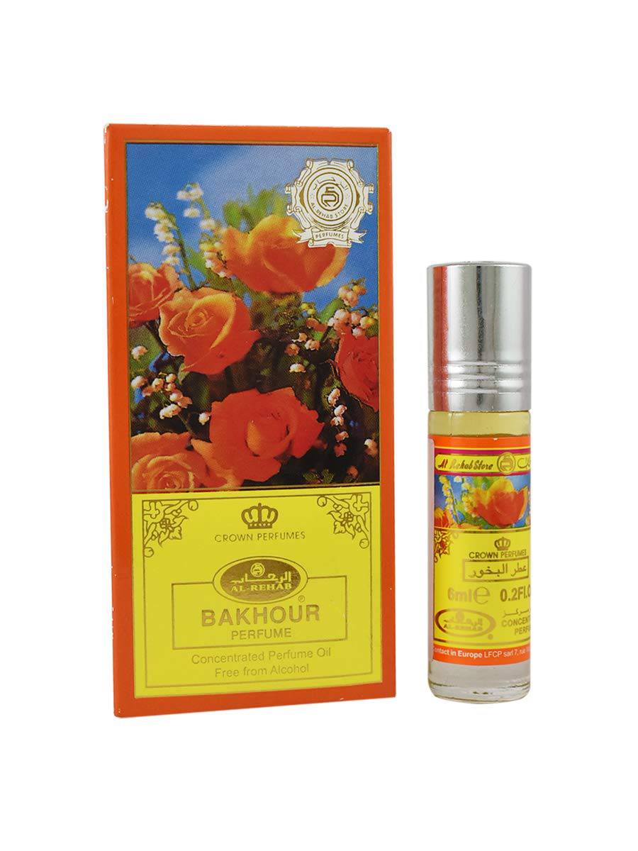 Bakhour -6ml (.2oz) Roll-on Perfume Oil by Al-Rehab (Box of 6) - Intense oud