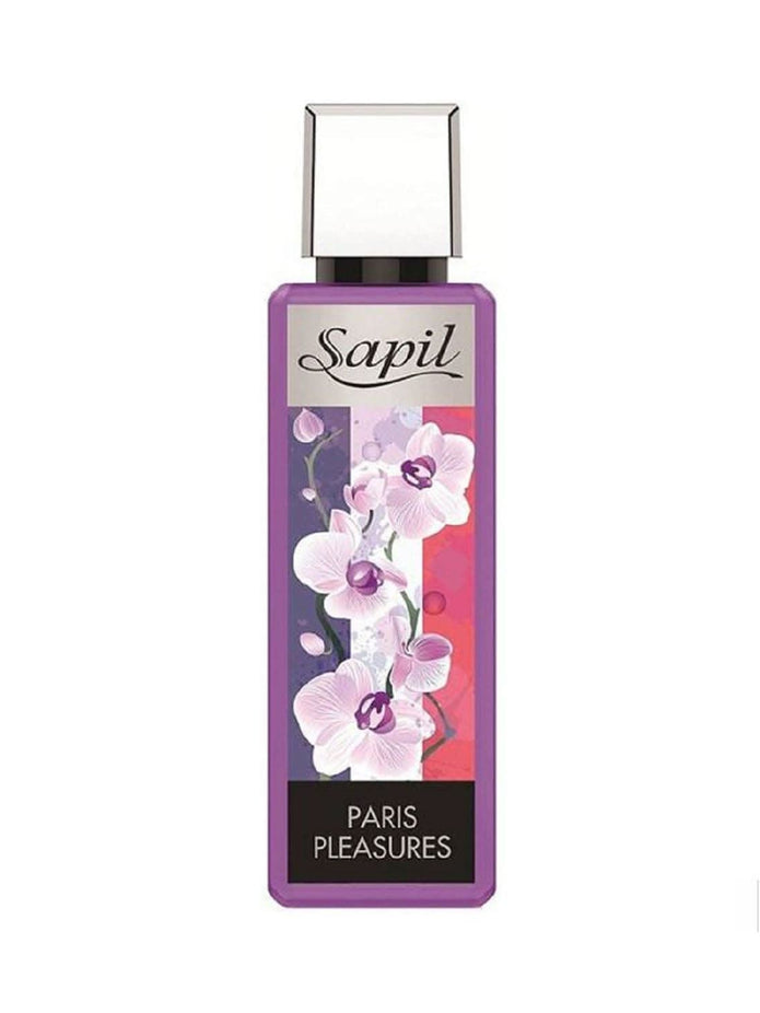 Sapil Paris Pleasures Body Mist 250ML with elegant bottle, floral and fruity scent, fresh fragrance for women.