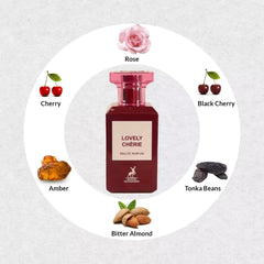 Lovely Cherie for Men and Women EDP 80ML (2.7Oz) By Maison Alhambra. (WITH VELVET POUCH) - Intense Oud