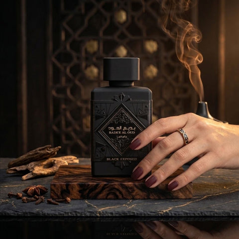 Bade'e Al Oud Black Exposed Eau de parfum Spray 100ml (3.4 oz) by Lattafa