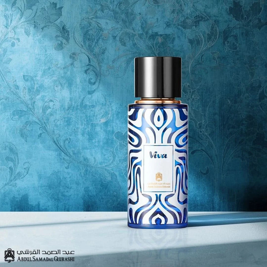 Viva La Vida EDP extrait de parfum spray by Abdul Samad Al Qurashi, 100ml, with elegant glass bottle and gold accents.
