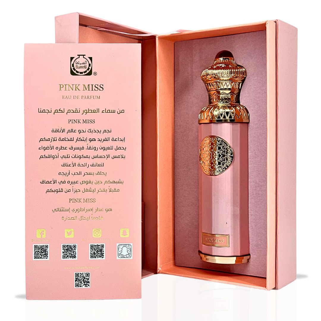 HERITAGE COLLECTION - PINK MISS Eau De Parfum Spray 140ML (4.7 OZ) By Surrati | A Playful Fruity-Floral Scent With An Elegant Finish. - Intense Oud