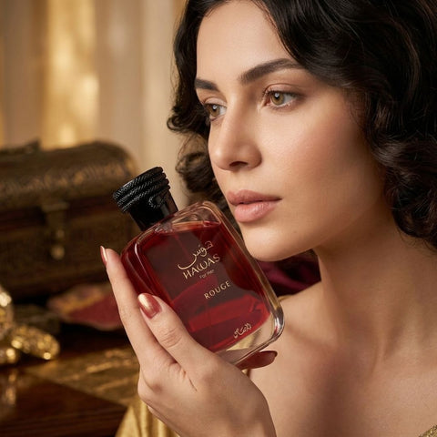 Hawas Rouge Eau de Parfum Spray 100ml (3.4 oz) by Rasasi