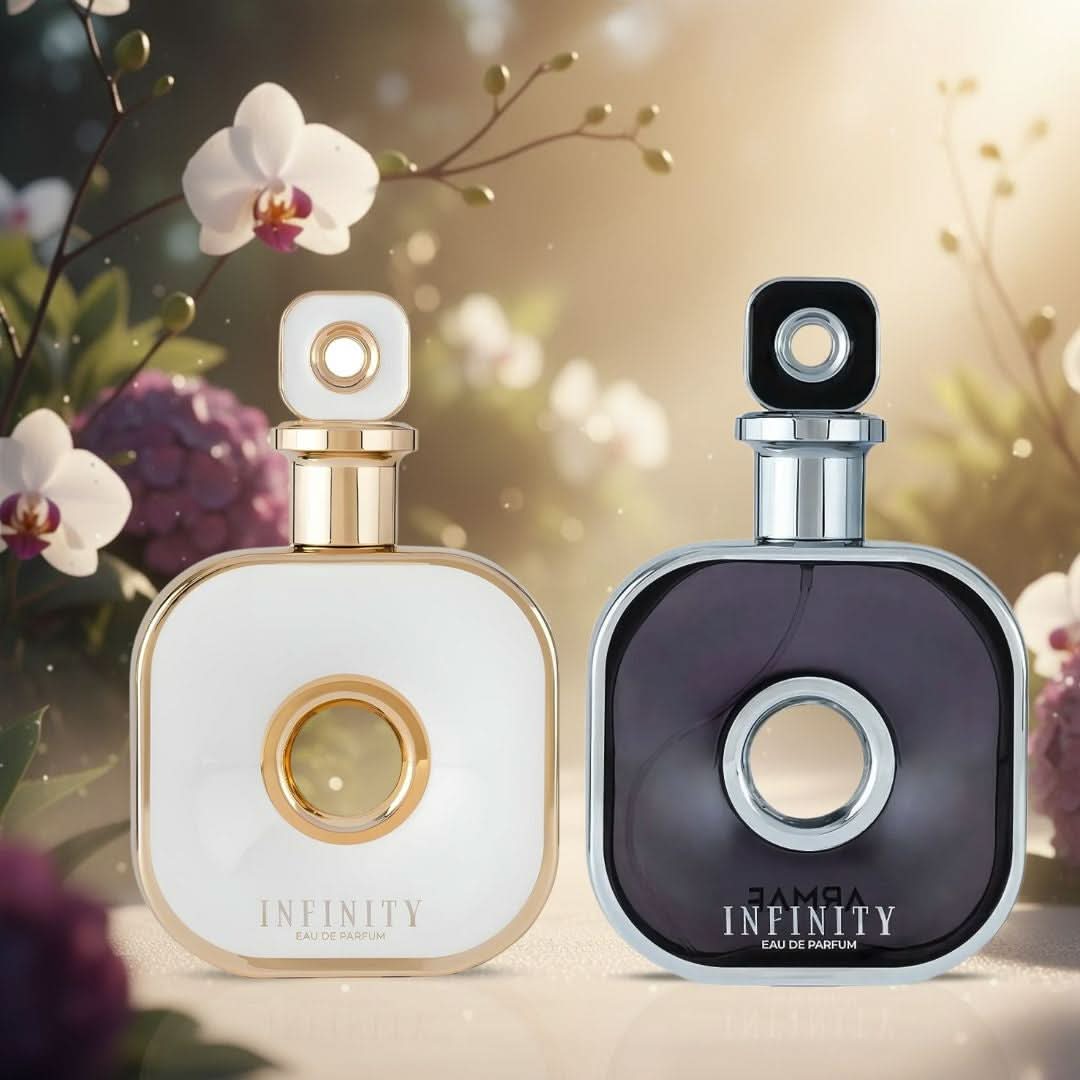 Infinity Gold & Infinity Silver Eau de Parfum Spray 105ml (3.6 oz) by Armaf (Bundle) - Intense Oud