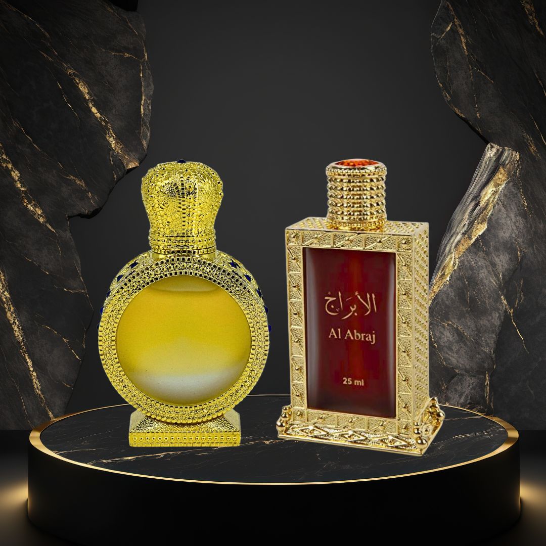 AL ABRAJ & SALSABEEL Perfume Oils CPO 25ML (0.8 OZ) By Hamidi | Exquisite Arabian Fragrances. (ULTIMATE BUNDLE) - Intense Oud