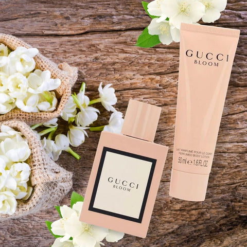 Gucci Bloom 2Pc Gift Set - 50ml (1.6 oz) Eau de Parfum Spray & Body Lotion | The Art of Blooming: Perfume & Pampering, Perfectly Paired - Intense Oud