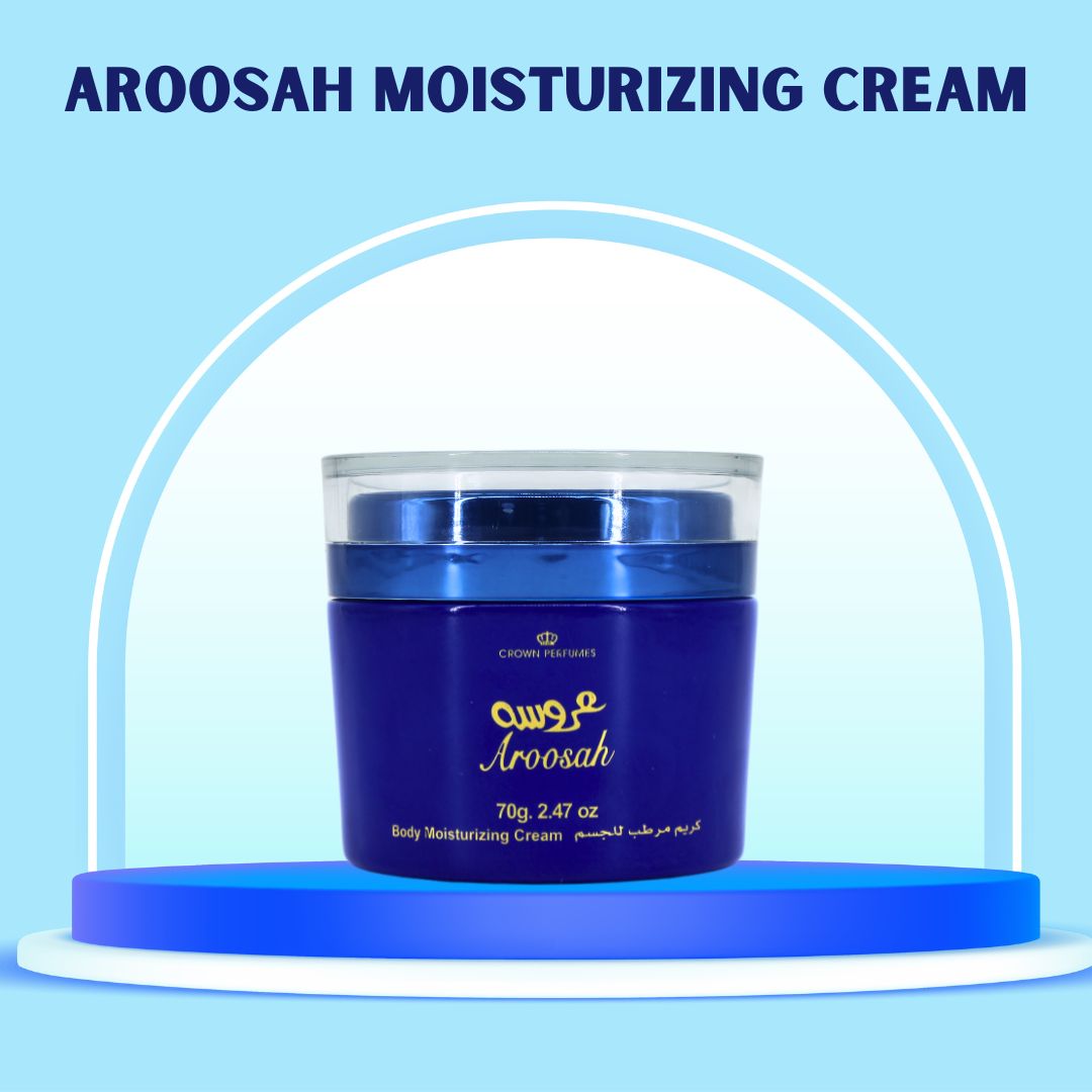 Aroosah Body Moisturizing Cream 70GMS By Al Rehab | Extra Nourishing, Smoothing, Replenishes Dry Skin, Exquisite Fragrance. - Intense Oud