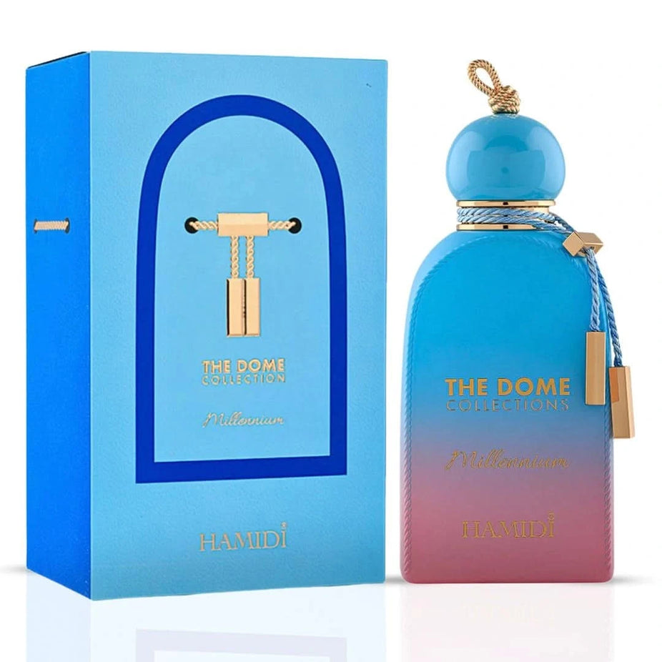 Intense Oud Ocean Breeze, Atlas by Lattafa, Millennium by Hamidi Eau de Parfum spray bundle, 100ml each, fresh and aromatic fragrances