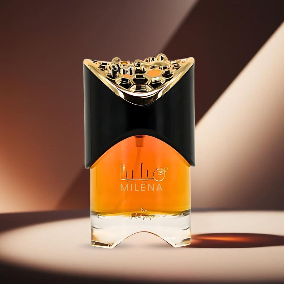 Milena Eau de Parfum spray bottle by Ard Al Zaafaran, 100ml, with elegant packaging and floral fragrance design.