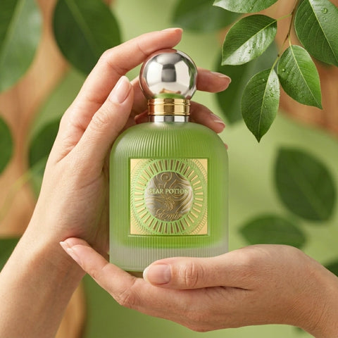 Pear Potion Eau de Parfum spray by Paris Corner, 100ml bottle with elegant packaging and a pear-inspired fragrance design.
