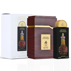 Artisan Ethnique Eau de Parfum Spray 100ml (3.4 oz) by Lattafa Pride | Gourmand Indulgence With A Dark, Resinous Twist - Intense Oud