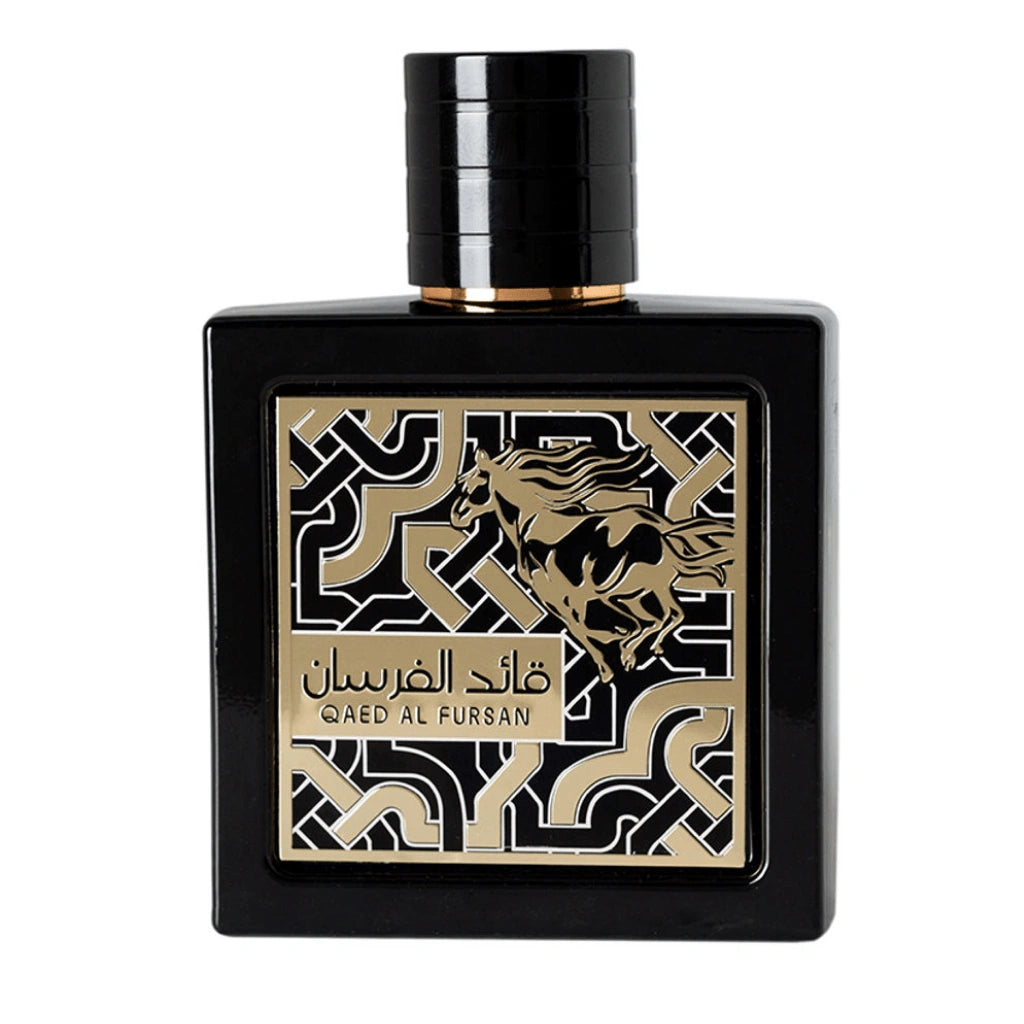 Qaed Al Fursan Eau De Parfum Spray 90ML (3.04 OZ) by Lattafa (Velvet Pouch) - Intense Oud