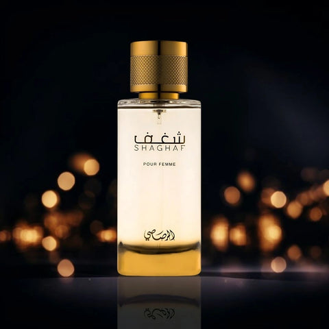Nafaeis Al Shaghaf Pour Femme Eau de Parfum Spray 100ml (3.4 oz) by Rasasi (Velvet Pouch) - Intense Oud
