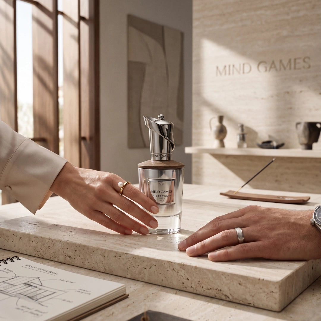 Mind Games The Forward Extrait de Parfum 100ml bottle, luxurious EDP with elegant packaging and sleek design.