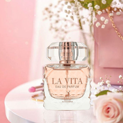 La Vita EDP Spray 100ML (3.4 OZ) by Maison Alhambra | Long Lasting, Fruity, Floral, Leathery, Luxurious Fragrance. - Intense Oud