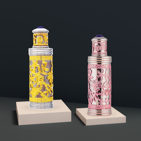 NAQUIAH & ATTAR AL MAJLIS Perfume Oils CPO 18ML (0.6 OZ) By Hamidi | Indulge in the Essence of Arabian Elegance. (BUNDLE) - Intense Oud