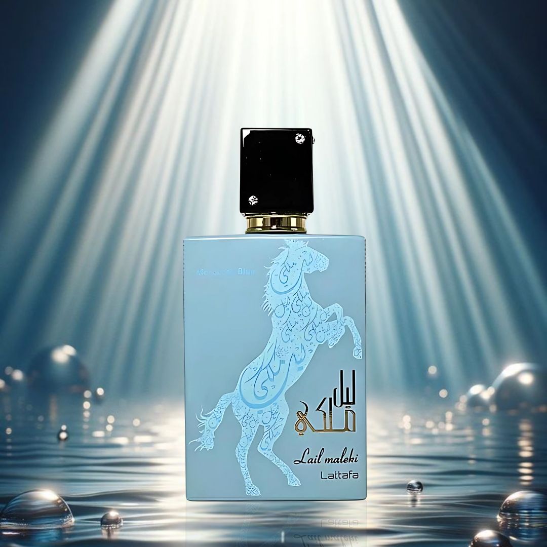 Lail Maleki Moroccon Blue Eau De Parfum Spray 100ML (3.4 OZ) By Lattafa | A Blend Of Citrus, Warm Florals & Woody Oud For A Lasting Impression. - Intense Oud