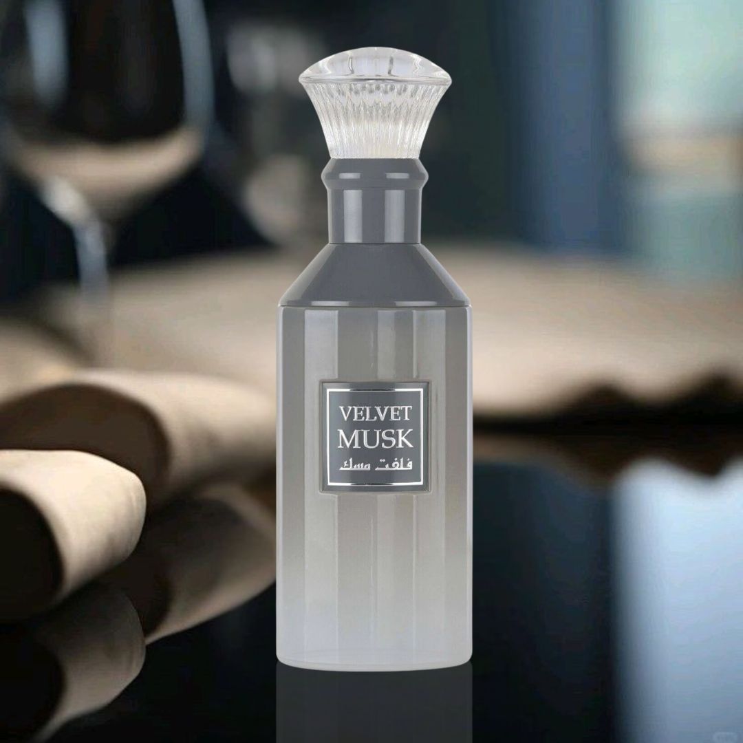 Velvet Musk Eau De Parfum Spray 100ML (3.4 OZ) By Lattafa | A Serene Fusion Of Airy White Musk, Creamy Vanilla & Rich Amber. - Intense Oud