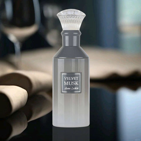 Velvet Musk Eau De Parfum Spray 100ML (3.4 OZ) By Lattafa | A Serene Fusion Of Airy White Musk, Creamy Vanilla & Rich Amber. - Intense Oud