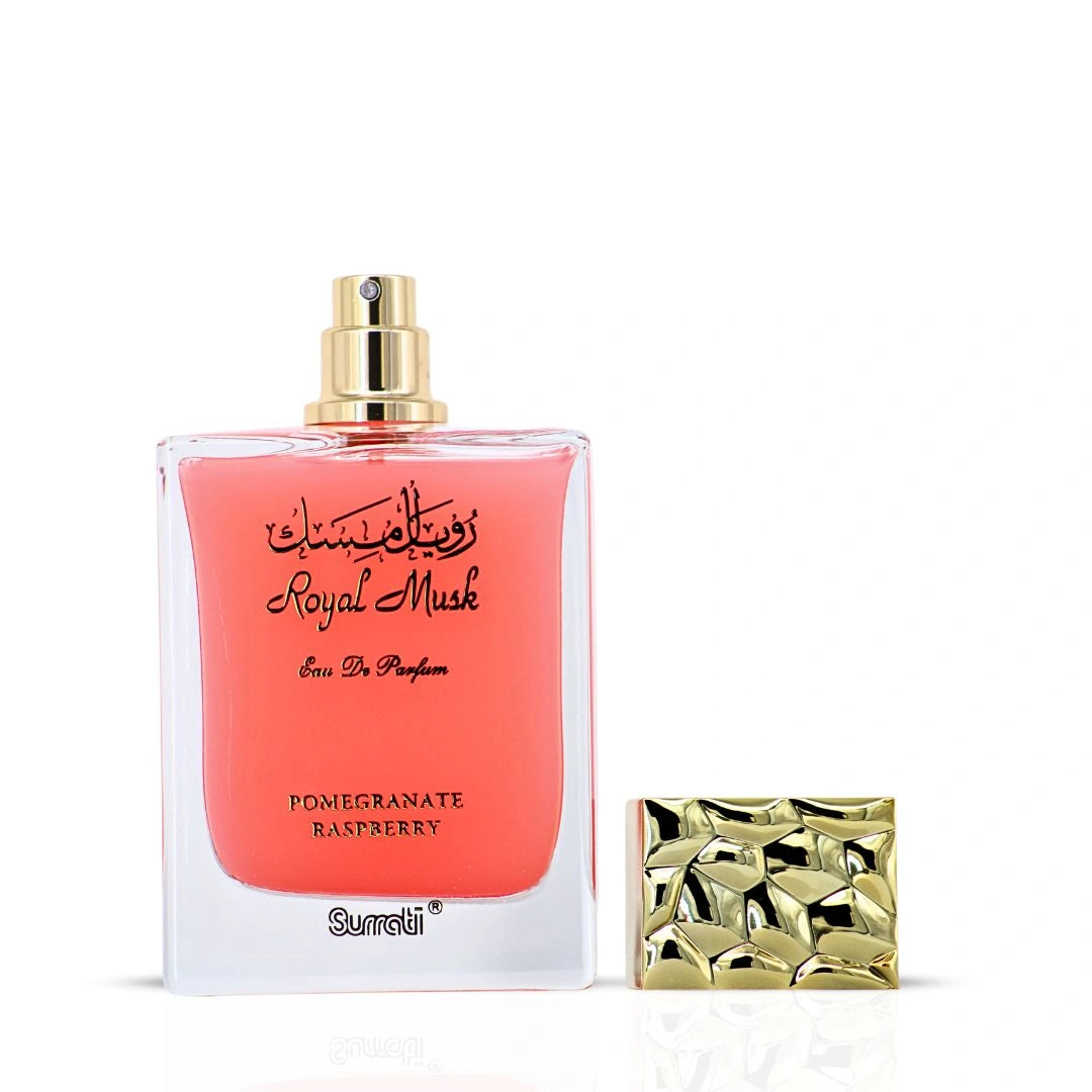 Royal Musk Pomegranate Raspberry EDP 100ML (3.4 OZ) by SURRATI, Exotic Fragrances for Men & Women.