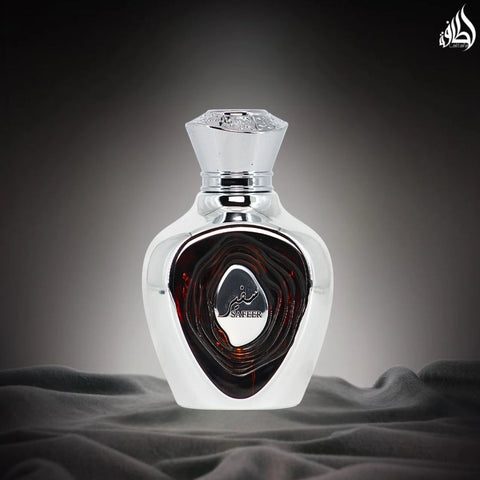 Niche Emarati Safeer Eau De Parfum Spray 100ml (3.4 oz) by Lattafa | Elegant. Grounded. Timelessly Masculine. - Intense Oud