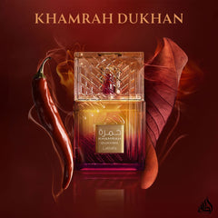 Khamrah Dukhan Eau De Parfum Spray 100ML (3.4 OZ) by Lattafa | A Fusion of Mandarin, Pimento & Amber, Creating an Exotic & Captivating Allure. - Intense Oud