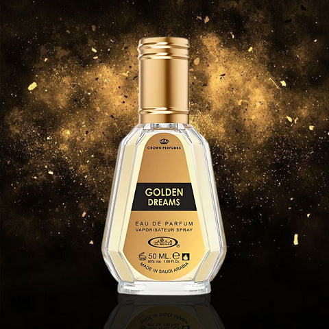 Golden Dreams Eau De Parfum Spray 50ML (1.7 OZ) By Al Rehab | A Bold Fusion of Spice, Sweetness & Warmth. - Intense Oud